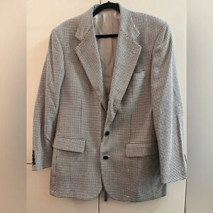 GIVENCHY MONSIEUR Suit Jacket Mens  Black And White Size M/L